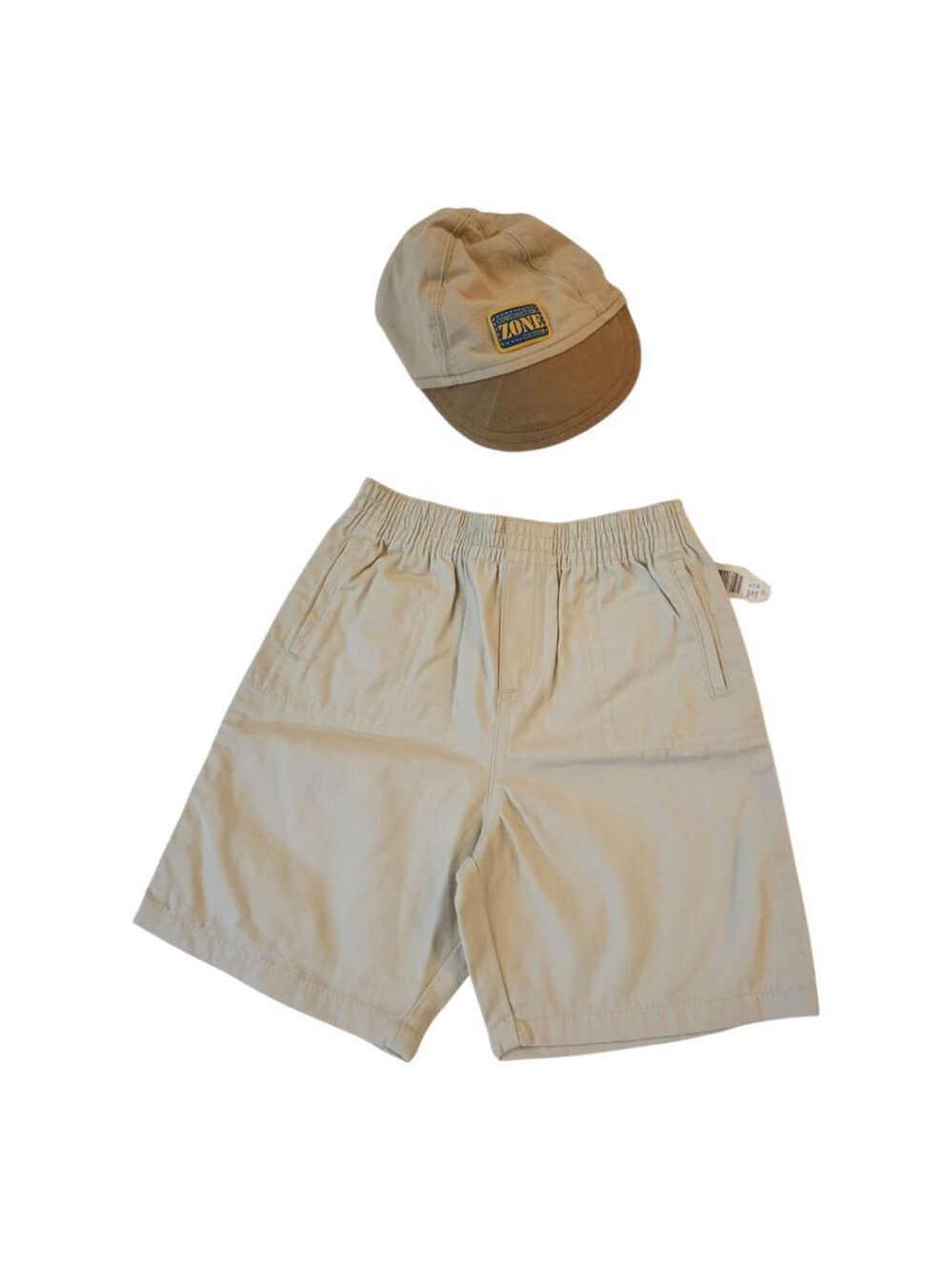 Okie Dokie Boys' Construction Set Hat & Shorts 18 Mos